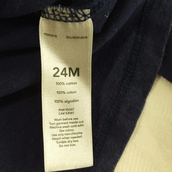 oshkosh b'gosh movie kitty navy blue long sleeve graphic shirt 24 months baby - Picture 4 of 5